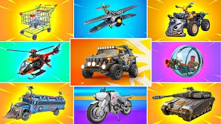 Evolution of All Fortnite Vehicles Chapter 1 Season 4  Chapter 5 Season 3 [upl. by Elleina]