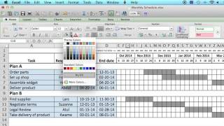 How to Use a Monthly Schedule in Microsoft Excel  Using MS Excel [upl. by Akinit]