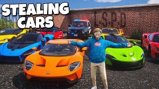 Stealing Cars Back From Cops in GTA RP [upl. by Martell937]