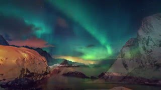 Aurora Borealis Timelapse in 4K  Lofoten  Northern Lights in Norway [upl. by Bailie]