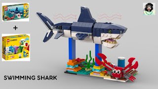 SWIMMING SHARK Lego creator 31088 ideas How to alt build [upl. by Diandre]