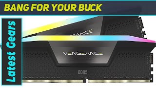 CORSAIR VENGEANCE RGB DDR5 RAM 64GB 2x32GB 6400MHz CL32 Intel XMP iCUE Compatible Memory [upl. by Saxe]