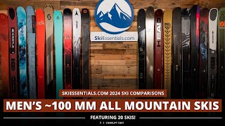 2024 Mens 100 mm AllMountain Ski Comparison with SkiEssentialscom [upl. by Wu]