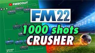 MONSTER Attacking Tactic Makes 1000  Shots 🤯  FM22 Best Tactics [upl. by Etnaik220]