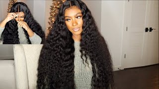 😍Beginner Friendly LOOSE DEEP WAVE WIG QUICK 15MIN INSTALL WIGGINS HAIR [upl. by Ogram]