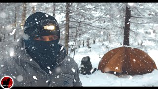 Direct Hit  Heavy Snow Camping in the Mountains of NC  Winter Storm Warning [upl. by Antonio]