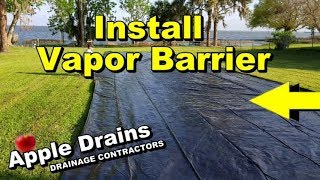 How To Install Vapor  Moisture Barrier DIY [upl. by Amilb578]