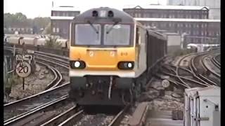 Classic British Rail  Wandsworth Road  South London  25th October 1996  part 1 [upl. by Adnaluy]