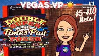 Back at it at Resorts World Vegas VP ☀️ 1 videopokercasinogambling [upl. by Patsis]