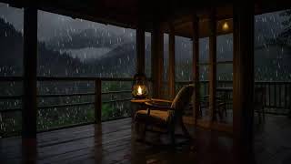 Rain Sounds For Sleeping  99 Instantly Fall Asleep With Rain And Thunder Sound At Night [upl. by Chatterjee188]