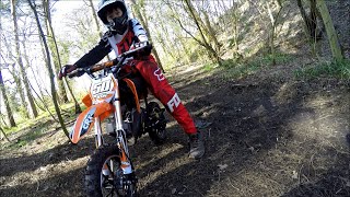 CRX Race 50cc Petrol Dirt Bike OffRoad Test Ride [upl. by Viki]