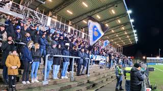 Halmstads BK Boys in Blue supporters på Örjans Vall mot Hammarby 28112021 [upl. by Noirad]