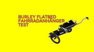 Burley Flatbed Fahrradanhänger Test KURZ amp KOMPAKT Zusammengefasst [upl. by Haikezeh]