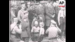 GERMAN KIDS MARCH PAST HITLER  SOUND [upl. by Suirtimed]