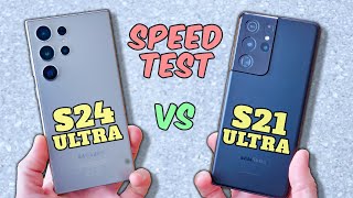 Samsung Galaxy S24 Ultra vs S21 Ultra Speed Test [upl. by Wiese]