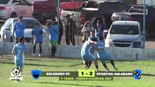 CLAUSURA 2024  5ª FECHA  BELGRANO FC 1  SP BELGRANO 2  EL COMPACTO [upl. by Pedaias]