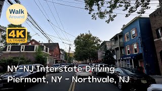 【4K60】 NYNJ Interstate Local Driving Piermont NY  Northvale NJ [upl. by Barbey148]