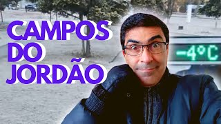 FRIO bate RECORDE em CAMPOS DO JORDÃƒO e geada cobre a cidade de GELO [upl. by Donough]