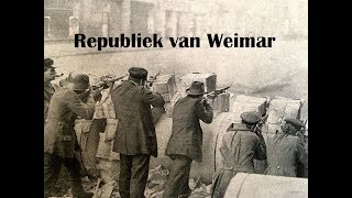 De Weimarrepubliek  Republiek van Weimar 19181933 [upl. by Ledda]