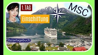 MSC KREUZFAHRT NORWEGISCHE FJORDE  TAG 1  DOKU  Schiff  Urlaub [upl. by Salvay]