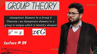 4idempotent element in a group Group Theory [upl. by Gosney]