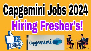 Capgemini Job Recruitment 2024 Hiring as Network Engineers 2 Apply Now [upl. by Gievlos813]