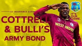 Cricketing Soldiers Sheldon Cottrell amp Dennis Bulli on Their Army Bond  CG Insurance Super50 Cup [upl. by Iny477]