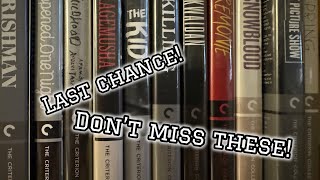 Criterion Channel Recommendations Leaving in May [upl. by Bronson480]