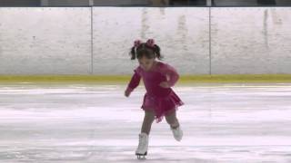 3 yr old Brynn Cartagena magnolia Ice Skate Competition 2014 [upl. by Eihtak785]