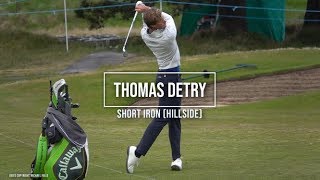 Thomas Detry golf swing  shortiron front Betfred British Masters Hillside May 2019 [upl. by Nyloc]