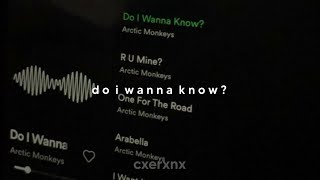 arctic monkeys  do i wanna know slowed  reverb [upl. by Dnalon]