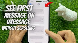 How to See First Message on iMessage Without Scrolling [upl. by Reldnahc]