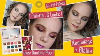 GRWM 1 palette 3 looks Nabla Secret Palette  Blabla  avec Danisha Pop [upl. by Aivizt]