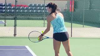 Avanesyan vs Bouzkova 042a Sexy Russian Czech WTA Womens Tennis Practice Indian Wells 2024 wta [upl. by Leacim891]