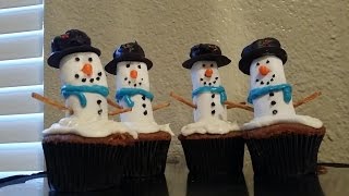 Winter Treats Snowman Cupcakes [upl. by Azer]