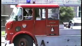 London Fire Brigade AEC TLs at Soho Wembley amp Tottenham [upl. by Tailor]