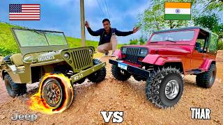 RC Thar Vs RC Wrangler on Water Reservoir Test  Chatpat toy TV [upl. by Enellij]