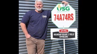 Randy Dowdy USG 74A74RS 171 Bushel Record Soybeans [upl. by Naamann56]