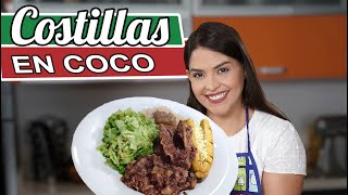 COMO HACER COSTILLAS EN COCO  RECETA VENEZOLANA [upl. by Avehs]