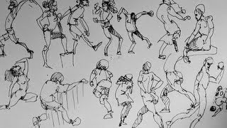 How to sketch amp draw people Part 2  Gesture Drawing [upl. by Anastos]