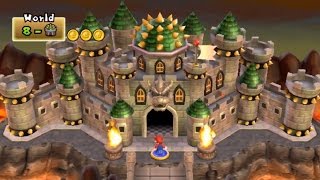 New Super Mario Bros Wii  World 8 Final Castle [upl. by Ettenan509]