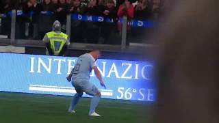 Paolo Belli esulta alla Ronaldo Partita del cuore 2019 Torino [upl. by Ayhtin]