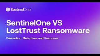 SentinelOne Demo SentinelOne VS LostTrust Ransomware  Protection [upl. by Onofredo]