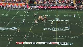 CFL Recap Winnipeg 24 Hamilton 16  July 1 2011 [upl. by Akcirehs]