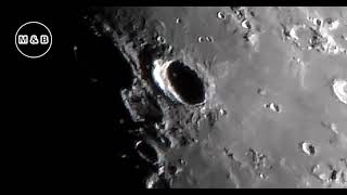 Area of Interest  Moon Video with Scope  4K [upl. by Almeeta]