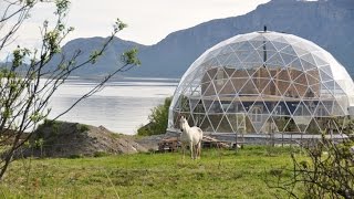 Gorgeous Solar Geodesic Dome Crowns Cob House in the Arctic Circle [upl. by Ardnassela]