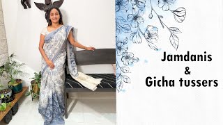 Jamdanisgicha tussers gayathrifashions jamdhanisarees tusser [upl. by Oxley]