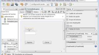 Crear JFrame en NetBeans y Agregar elementos [upl. by Nahtanha]