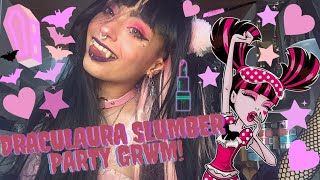 Monster High Draculaura GRWM Slumber Party Edition [upl. by Tara]