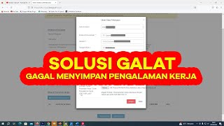 SOLUSI GALAT GAGAL MENYIMPAN PENGALAMAN KERJA MENDAFTAR CPNS 2023 [upl. by Cowie]